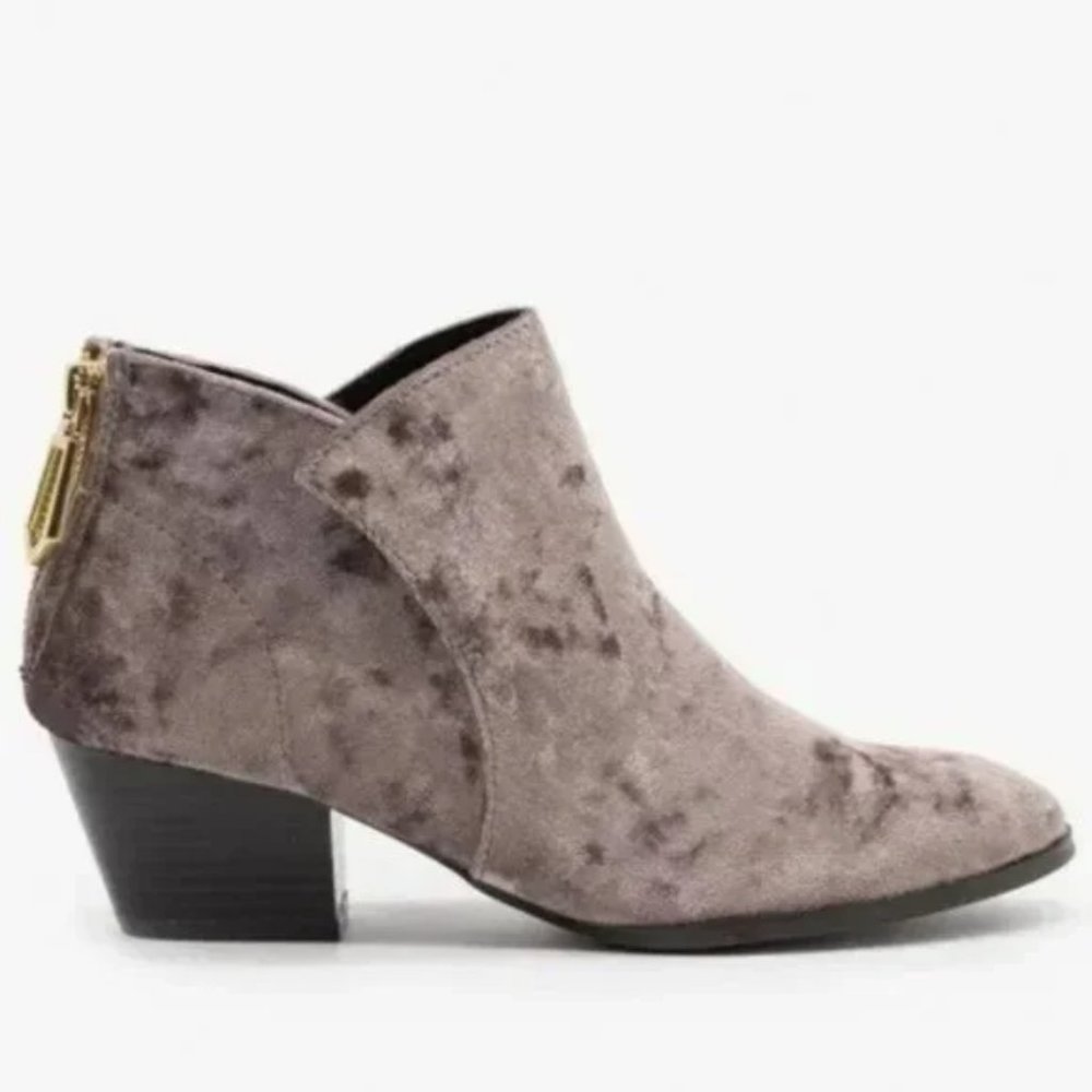 Crushed Velvet Booties
